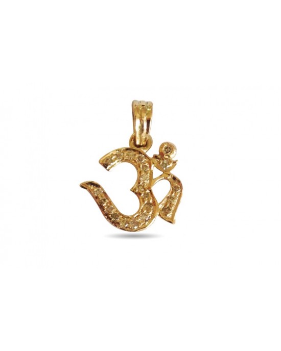 Delicate Om Diamond Pendant