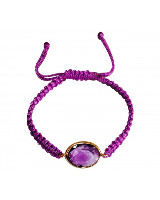 Amethyst Bracelet in Gold