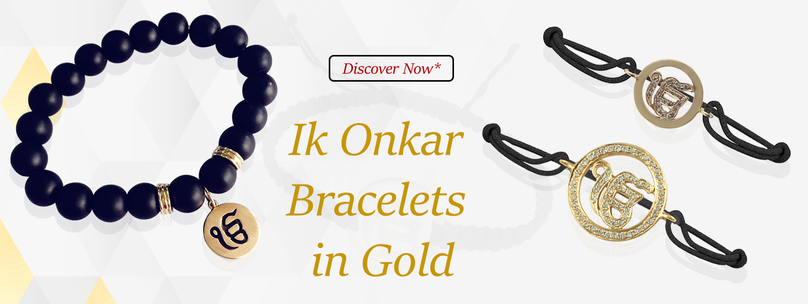 Ik Onkar Bracelets in silver & gold