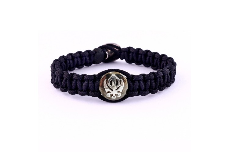 Wide Band Khanda Bracelet in Silver for Men