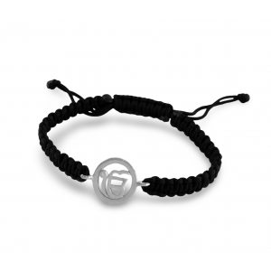 Auspicious Ik onkaar bracelet in Silver with a Diamond