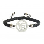 Auspicious Ik Onkar Charm Silver Bracelet for Girls