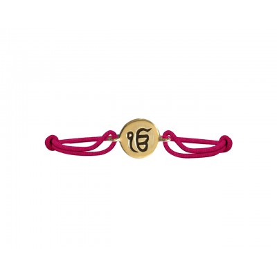Authentic 14k hallmarked gold Ik Onkaar Rakhi Bracelet
