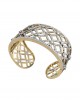 Latticework Wide Diamond Cuff