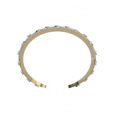 Latticework Wide Diamond Cuff