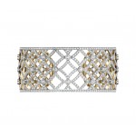 Latticework Wide Diamond Cuff