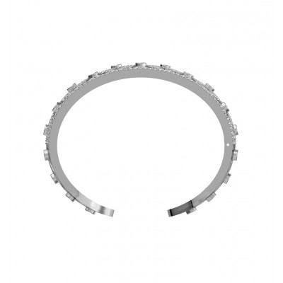Latticework Wide Diamond Cuff