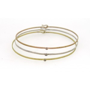 Three Color Gold Bangle