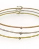 Three Color Gold Bangle