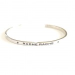 Radhe Radhe silver cuff bracelet for men & women