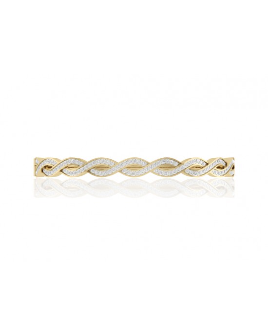 Isha Gold Diamond Bangle