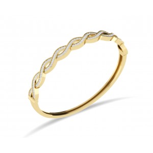 Isha Gold Diamond Bangle