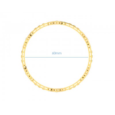 Jeny Round Brilliant Diamond Bangles in Gold