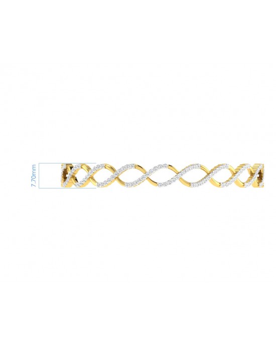 Heli Diamond Bangles in Gold