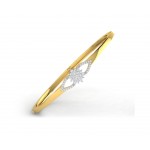 Doris Diamond Half Bangle in Gold