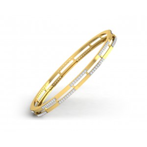 Diane Diamond Bangle Pair in Gold