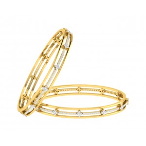 Tayte Diamond Bangles in Gold