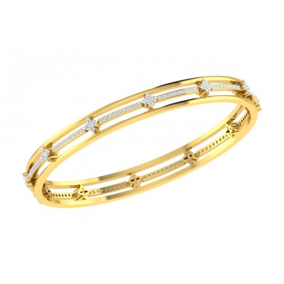 Tayte Diamond Bangles in Gold