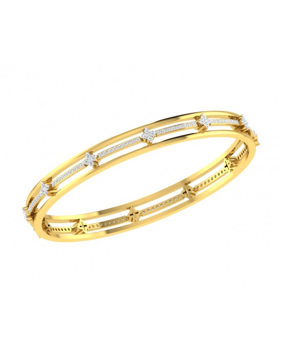 Tayte Diamond Bangles in Gold