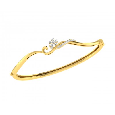 Darla Diamond Half Bangle