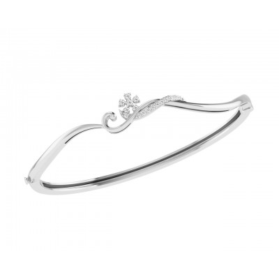 Darla Diamond Half Bangle
