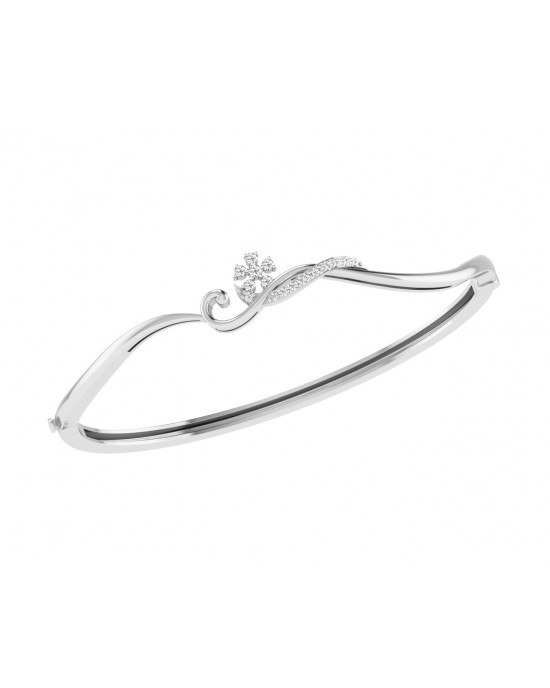 Darla Diamond Half Bangle