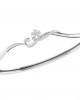 Darla Diamond Half Bangle