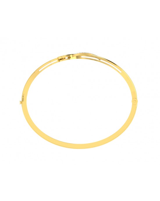 Darla Diamond Half Bangle