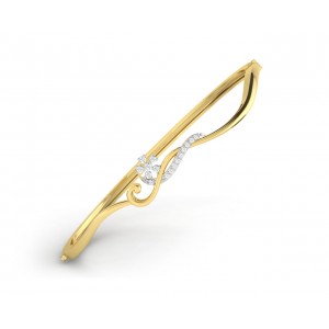 Darla Diamond Half Bangle