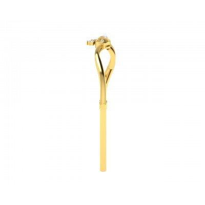 Darla Diamond Half Bangle