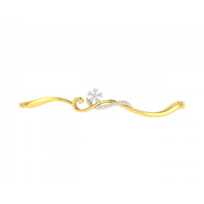 Darla Diamond Half Bangle