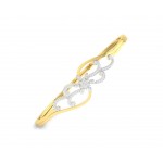 Danya Round Brilliant Diamond Half Bangle 