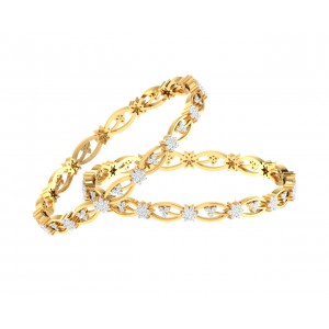 Dalia Round Brilliant Diamond Bangles