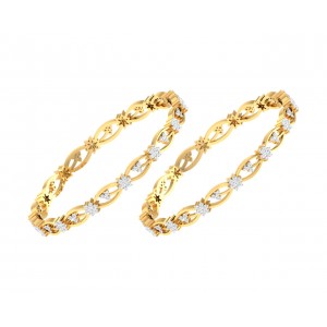 Dalia Round Brilliant Diamond Bangles