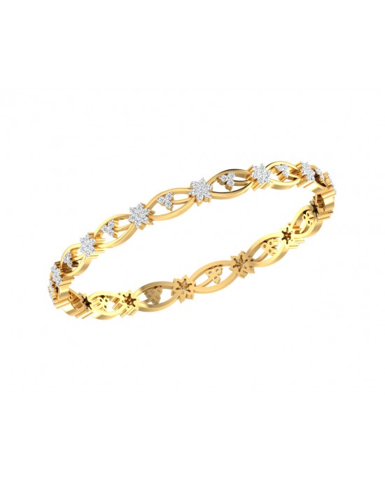 Dalia Round Brilliant Diamond Bangles