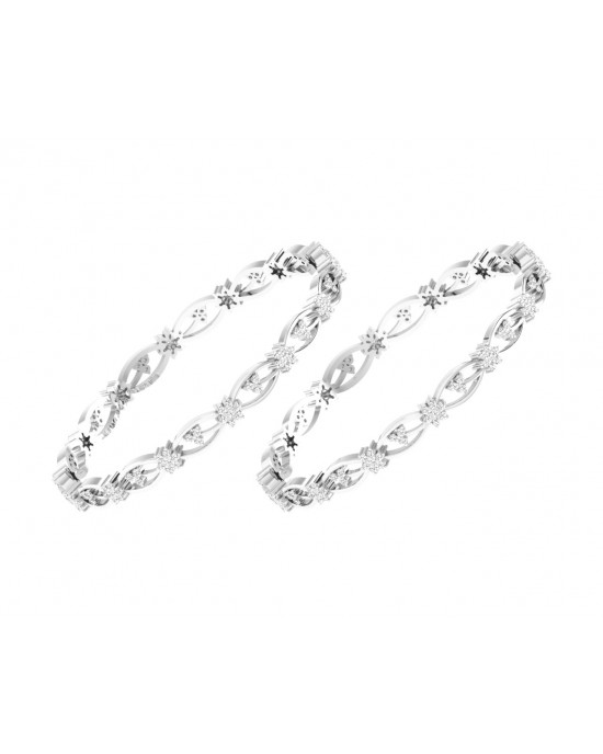 Dalia Round Brilliant Diamond Bangles