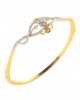 Fain Ladies Diamond Bangle in Gold