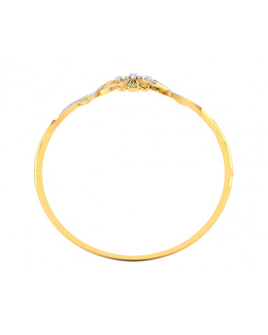 Wavy Spheres Gold Bracelet