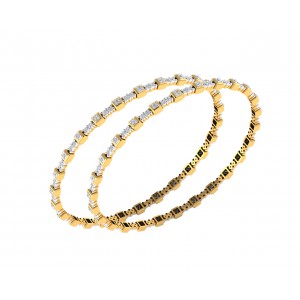 Riya Diamond bangles in Gold