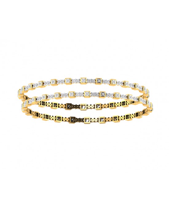 Riya Diamond bangles in Gold