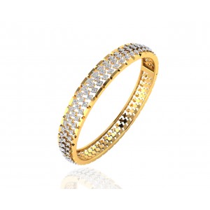 Pipa Diamond bangle in Gold 