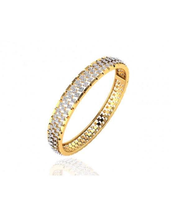 Pipa Diamond bangle in Gold 