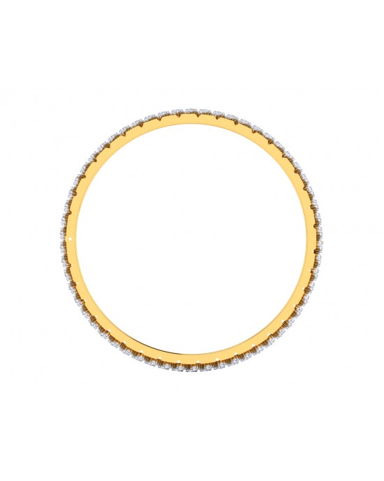 Pipa Diamond bangle in Gold 