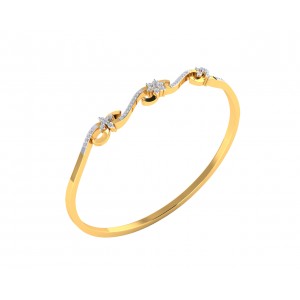 Wynn Diamond Bangle In hallmarked Gold