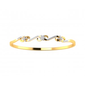 Wynn Diamond Bangle In hallmarked Gold