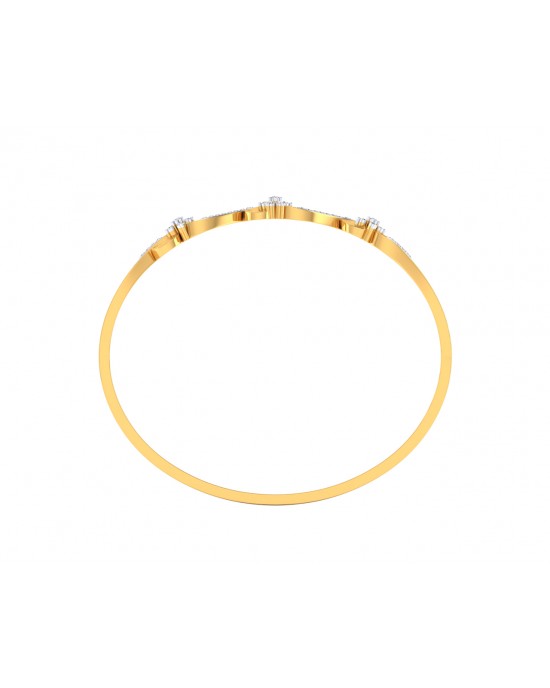 Wynn Diamond Bangle In hallmarked Gold