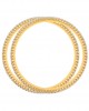 Kaira Pair of  Ladies Diamond Bangle in Gold