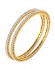 Kaira Pair of  Ladies Diamond Bangle in Gold