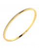 Vana Single row diamond bangle in gold