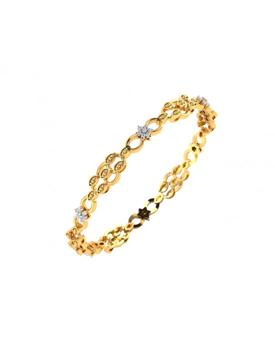 Tara Ladies Bangle in 14k Gold